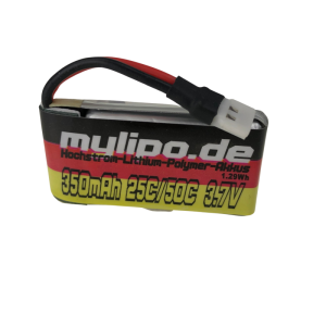 Lipo Battery 350mAh 3.7V 25C/50C Grauper Alpha 110