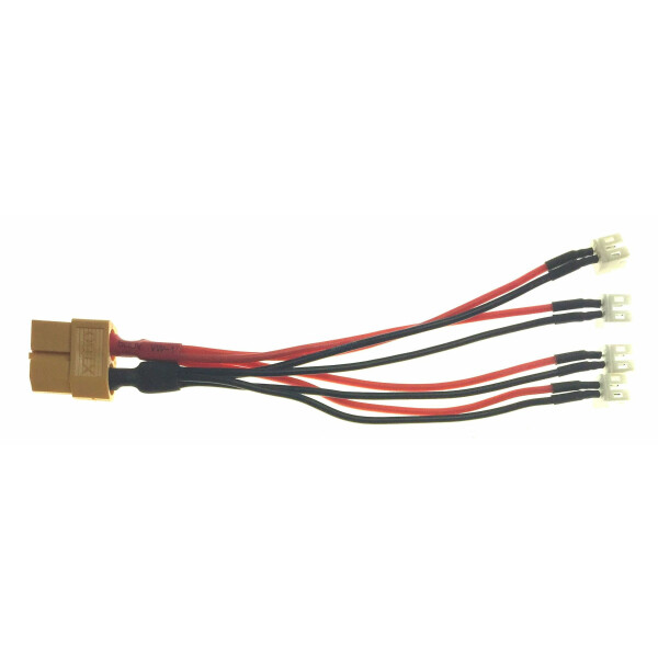 Ladeadapter XT60 4-fach (parallel) PWC  PowerWhoopConnector / mcpx--> XT60 (ISDT)