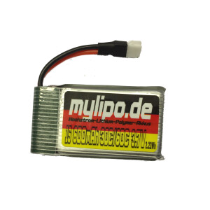 Lipo Battery 600mAh 3.7V 1S 30/60C WALKERA + Graupner Alpha