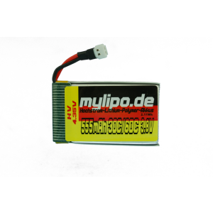 Lipo Battery 555mAh 3.8V HV 30C/60C Walkera Male