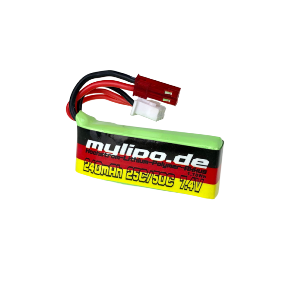 Lipo Akku 240mAh 7,4V 25C/50C JST Airsoft