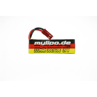 Lipo Akku 333mAh 3,7V 30C/60C JST (rot) Stecker