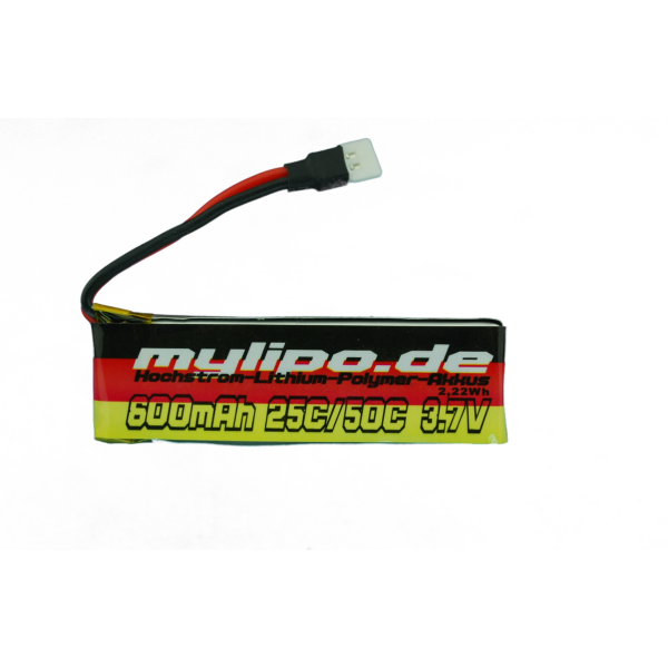 Lipo Battery 600mAh 3.7V 25C/50C Walkera Male