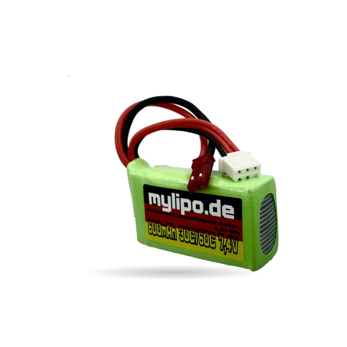 Lipo Akku 600mAh 7,4V 30C/60C JST Stecke box