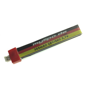 Lipo Akku 305mAh 3,7V 25C/50C PH2l Stecker PWconnector...