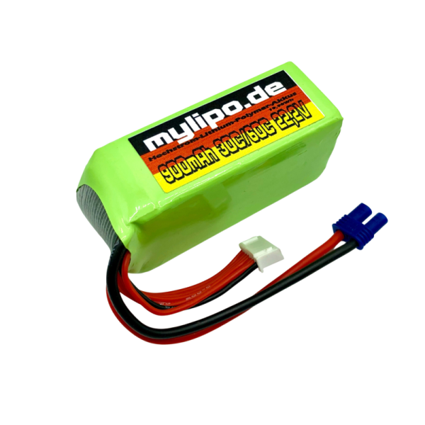 Lipo Akku 900mAh 22,2V 30C/60C EC2