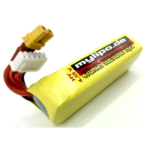 Lipo Akku 470mAh 15,2V HV 4S 50C/100C FPV Parcour Kabel + Stecker XL