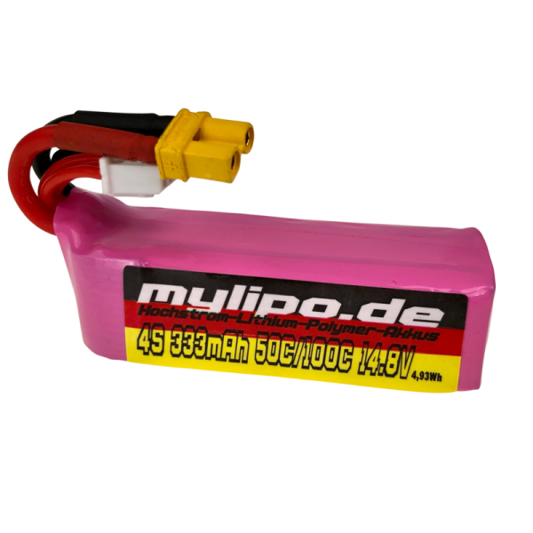 Lipo Battery 333mAh 4S 14.8V 50C/100C FPV PARCOUR XT30