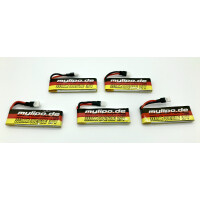 5 x Lipo 333mAh 3,7V 30C / 60C Walkera Graupner Stecker