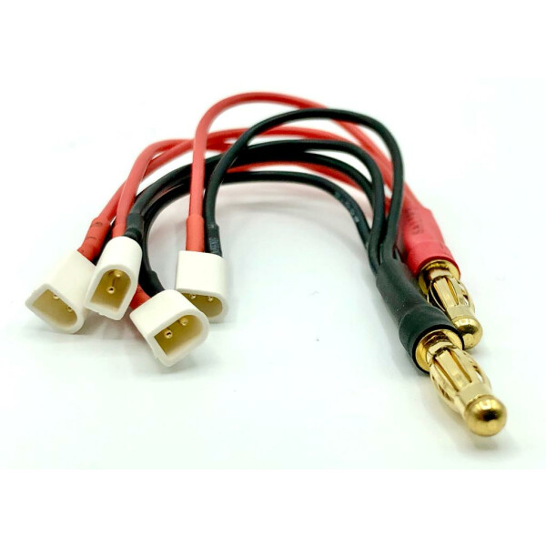 *Charging adapter 4-way BT2.0 (parallel) -->4mm gold plug