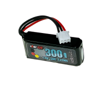 Lipo Battery 300mAh 7.4V 2S 50C (for OMP Hobby M1) XHR3 Male