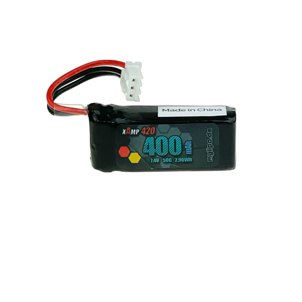 Lipo Battery 400mAh 7.4V 2S 50C for OMP Hobby M1