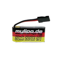 Lipo Akku 350mAh 3,7V 25C/50C JR  Stecker