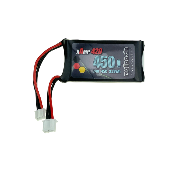 Lipo Battery 450mAh 7.4V 45C Backguard power