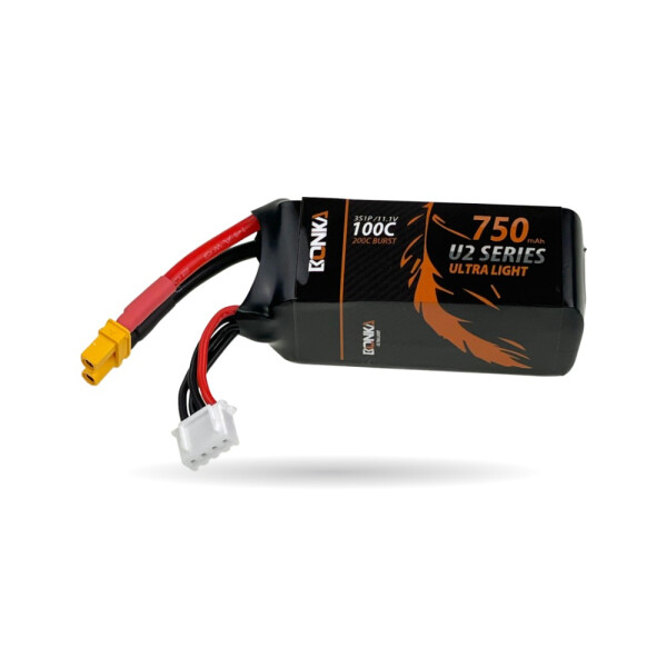 Bonka Lipo Akku 750mAh 11,1V 100C/200C  XT30 Goosky S2/OMP Hobby M2 Evo
