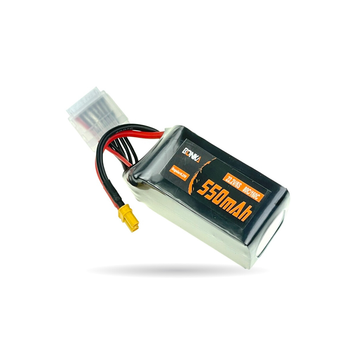 Bonka Lipo Akku 550mAh 22,2V 6S 80C/160C FPV Parcour XT30