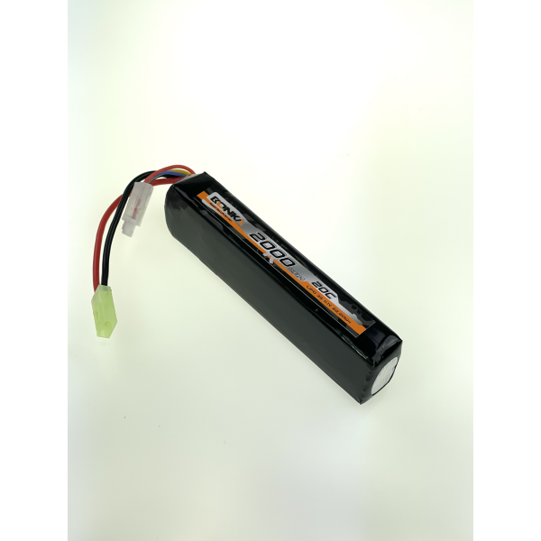 Bonka Airsoft Lipo Akku 2000mAh 3S 11,1V 20C-1-Mini Tamiya