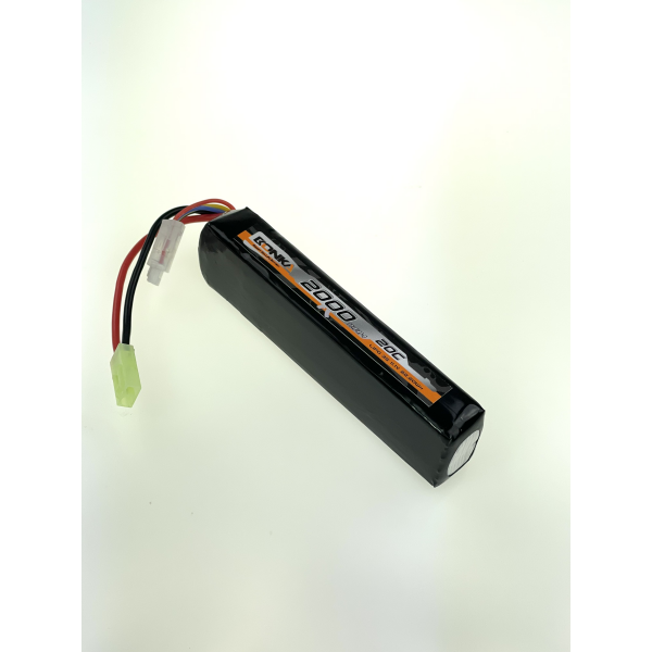 Bonka Airsoft Lipo Akku 2000mAh 3S 11,1V 20C-1-Mini Tam