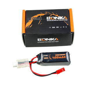 Bonka Lipo Akku 400mAh 7,4V 2S 50C JST-Rot