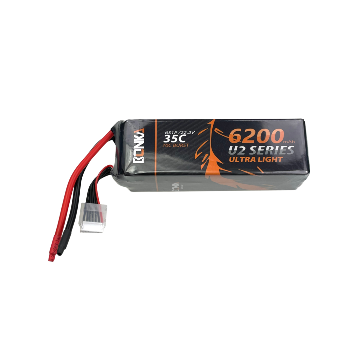 Bonka Lipo Akku 6200mAh 22,2V 6S 35C XT90 Antiblitz