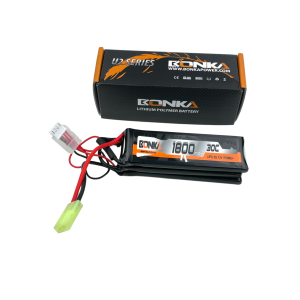 Bonka Airsoft Lipo Akku 1800mAh 3S 11,1V 30C-3-Mini Tam-Tri-Panel