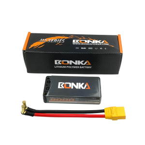 Bonka Lipo Akku HV 8000mAh 3,8V 100C Shorty Hardcase 5mm Bullet