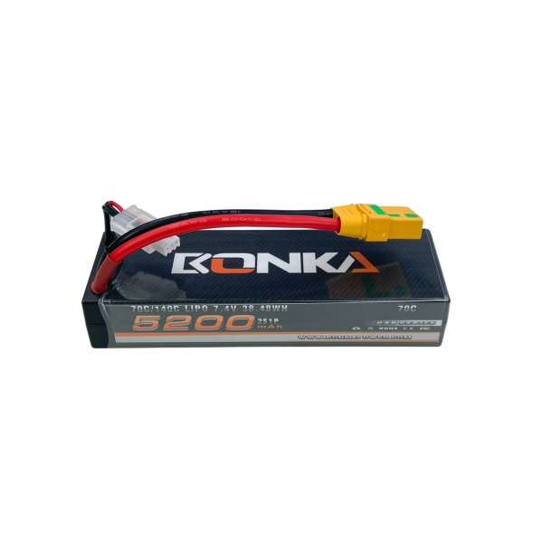 Bonka Lipo Akku 5200mAh 7,4V 70C Hardcase  XT90 Antiblitz