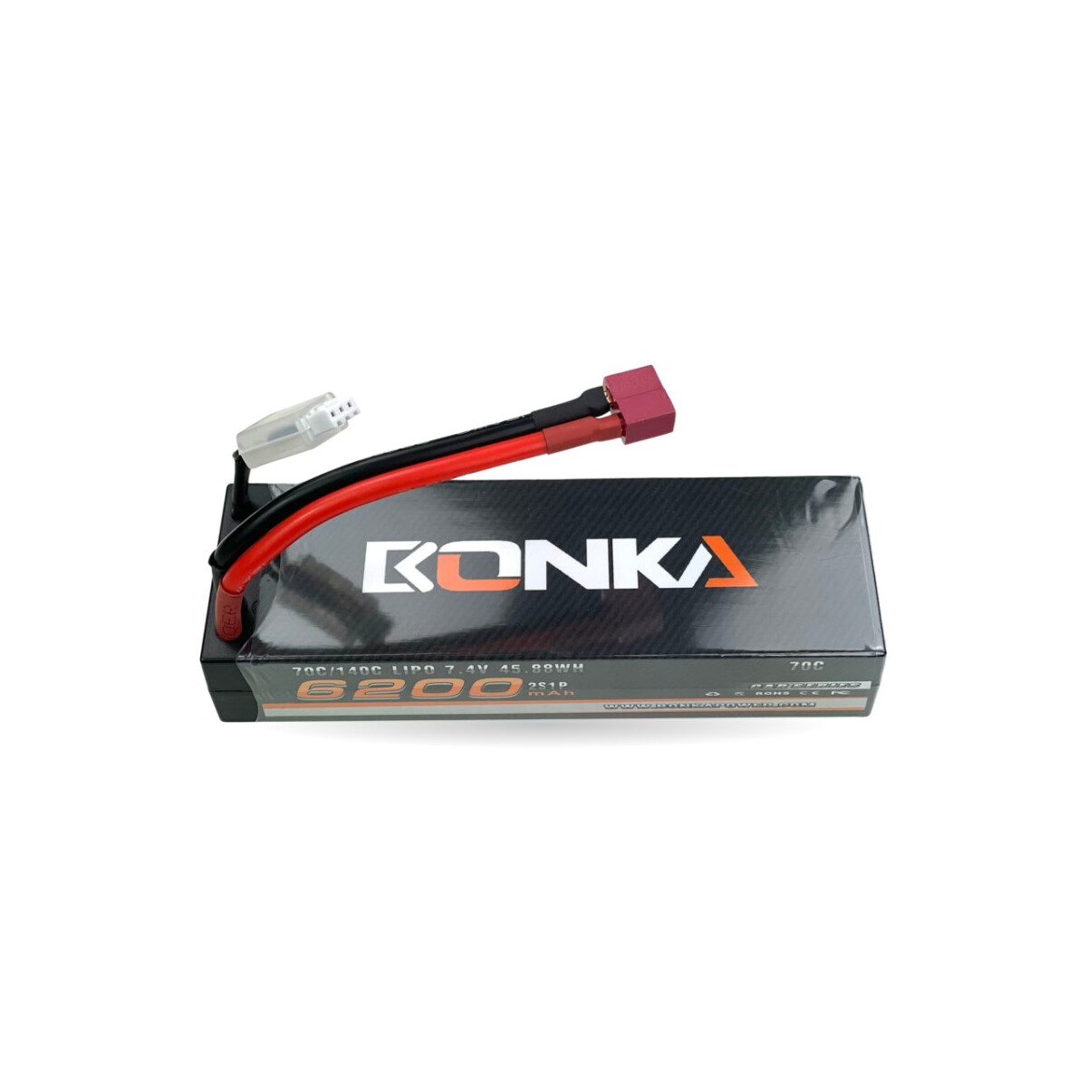 Bonka Lipo Akku 6200mAh 7,4V 70C Hardcas box