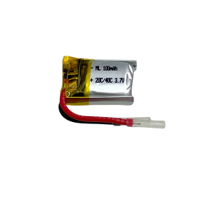 Lipo Battery 100mAh 3.7V 20C/40C Single Cell with BMS