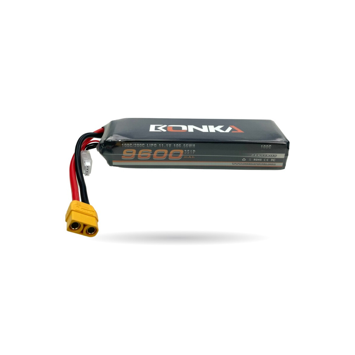Bonka Lipo Akku  9600mAh 11,1V 100C Softcase XT90