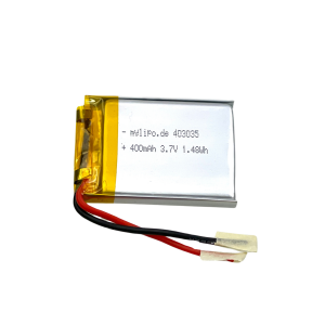 Lipo Akku 400mAh 3,7V-1C/2C mit Silikonkabel