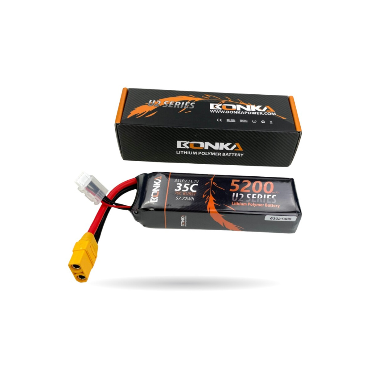 Bonka Lipo Akku 5200mAh 11,1V 3S 35C/70C XT90