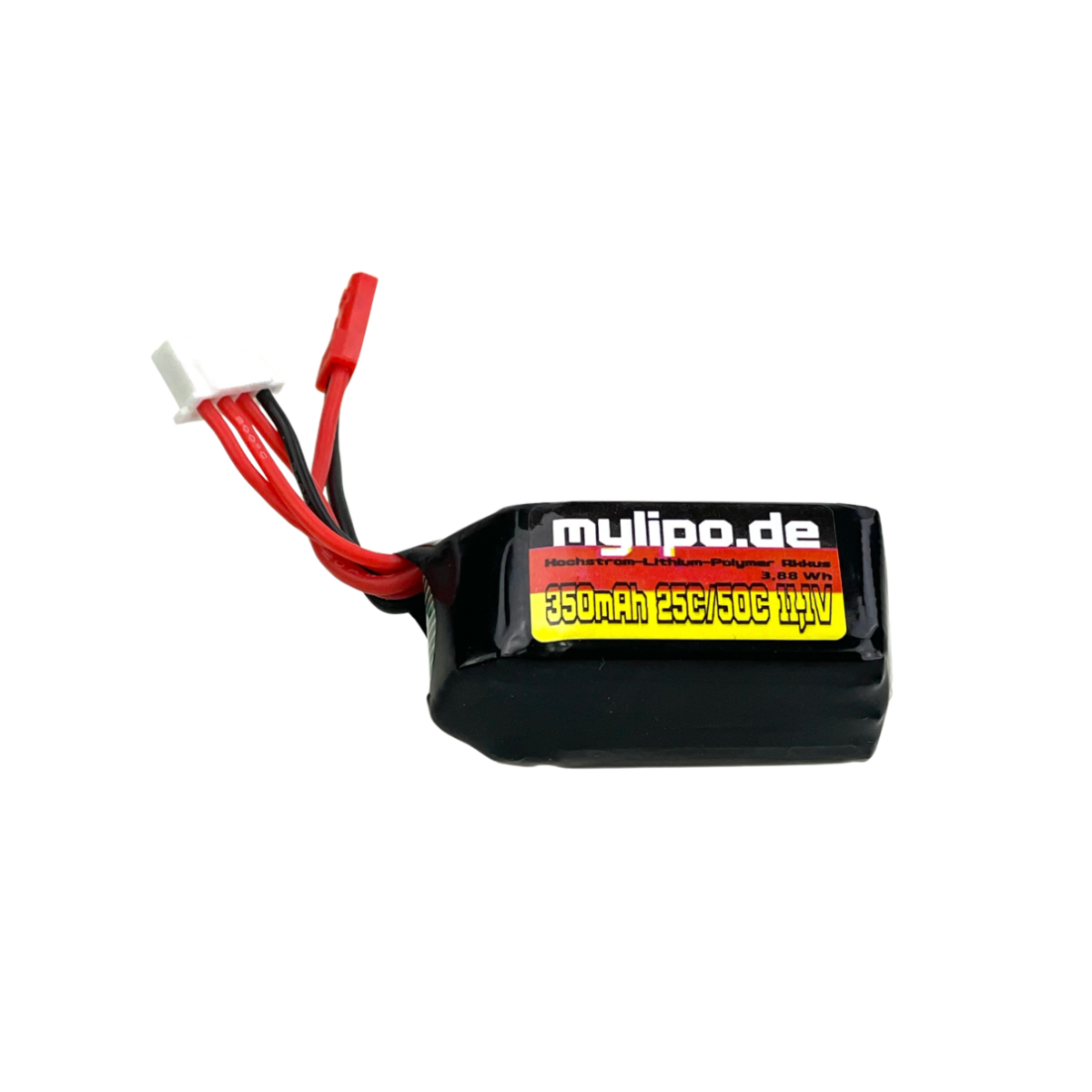 Lipo 350mAh 11,1V 3S 25C/50C JST/BEC