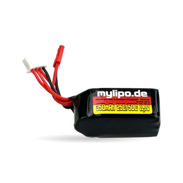 Lipo 350mAh 11,1V 3S 25C/50C JST/BEC