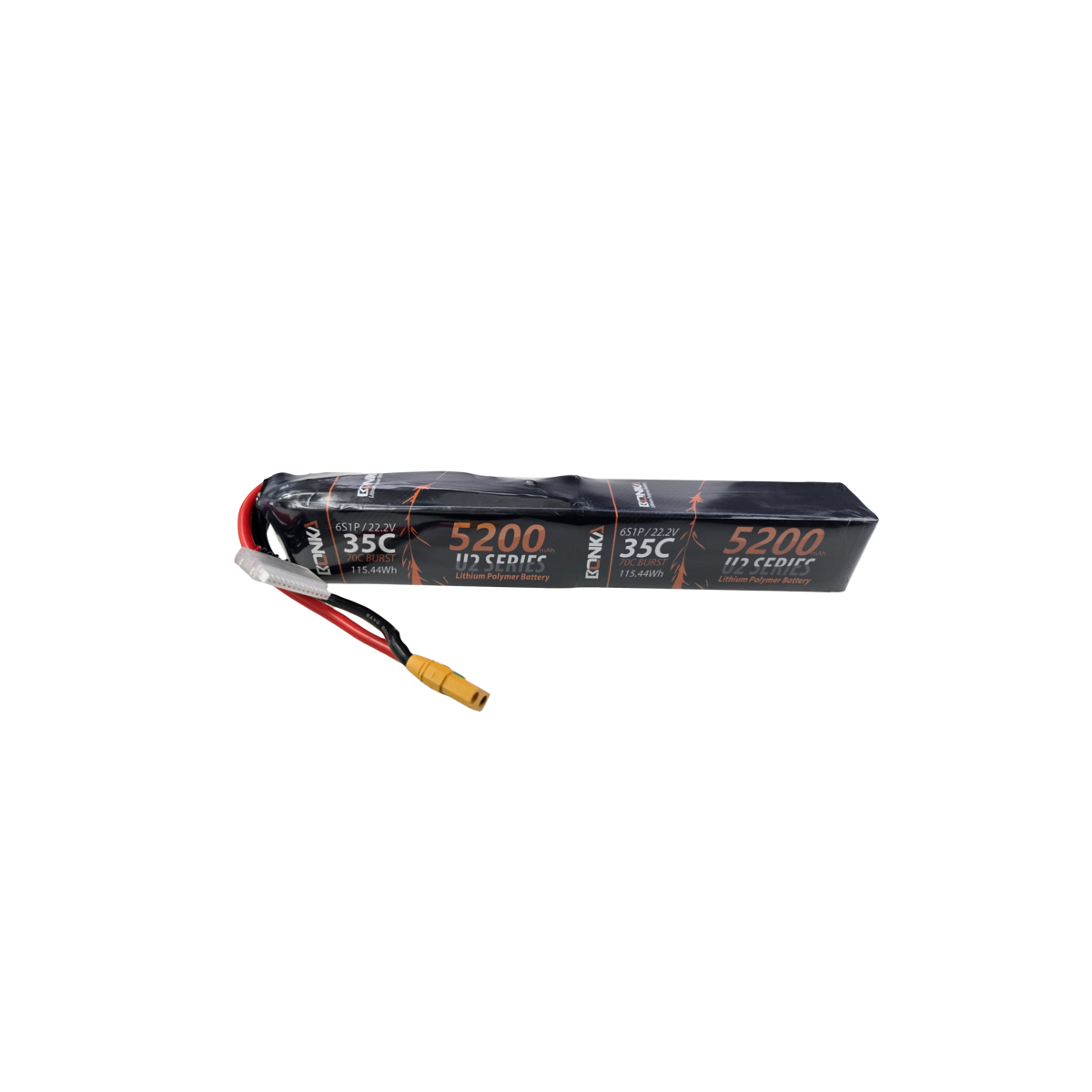 Bonka Lipo Akku 5200mAh 44,4V 12S 35C XT90AB lang 13Pol Bala