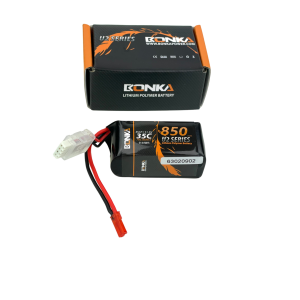 Bonka Lipo Akku 850mAh 11,1V 35C/70C JST