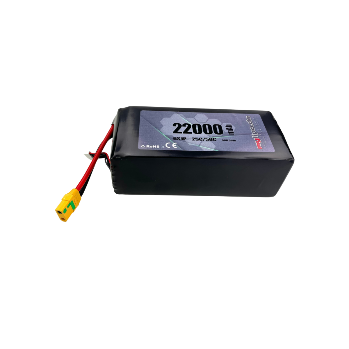 Lipo Akku 22.000mAh 22,2V 25C MULTICOPTER XT90AB