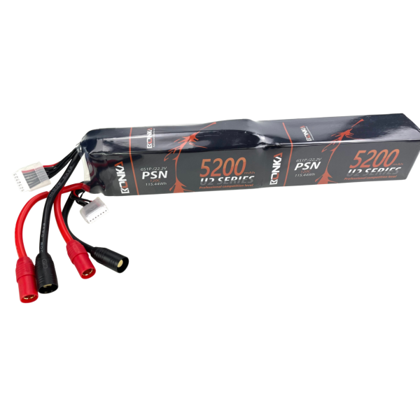 Bonka Lipo Akku 5200mAh 44,4V 12S 120C lang, AS150 Antiblitz