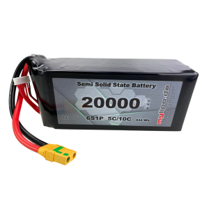 Semi-Solid-State Lipo Akku 20.000mAh 22,2V 5C MULTICOPTER XT90 Antiblitz