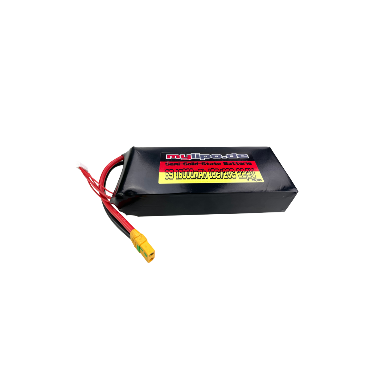 Semi-Solid-State Lipo Akku 16000mAh 22,2V 10C/20C  XT90...