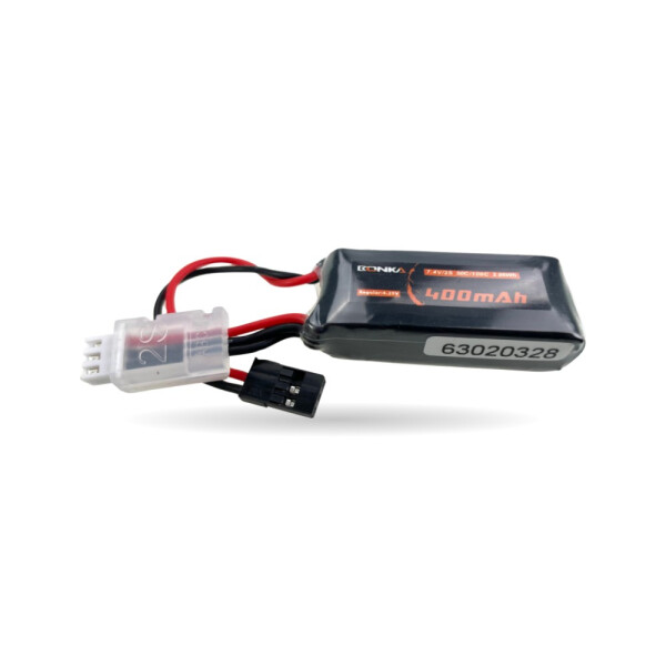 Bonka Lipo Akku 400mAh 7,4V 2S 50C JR-Anschluß