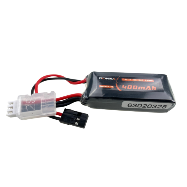 Bonka Lipo Akku 400mAh 7,4V 2S 50C JR-Anschluß