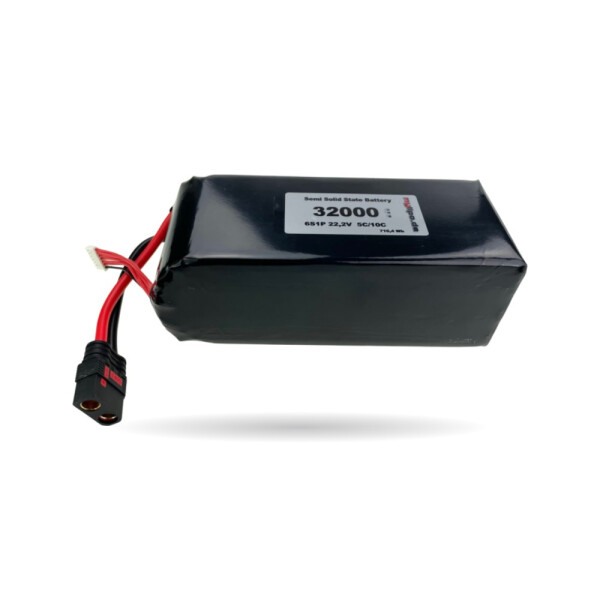 Semi-Solid-State Lipo Akku 32.000mAh 22,2V 5C MULTICOPTER QS8AB