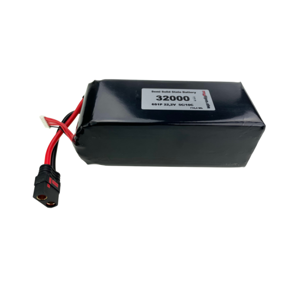 Semi-Solid-State Lipo Akku 32.000mAh 22,2V 5C MULTICOPTER QS8AB