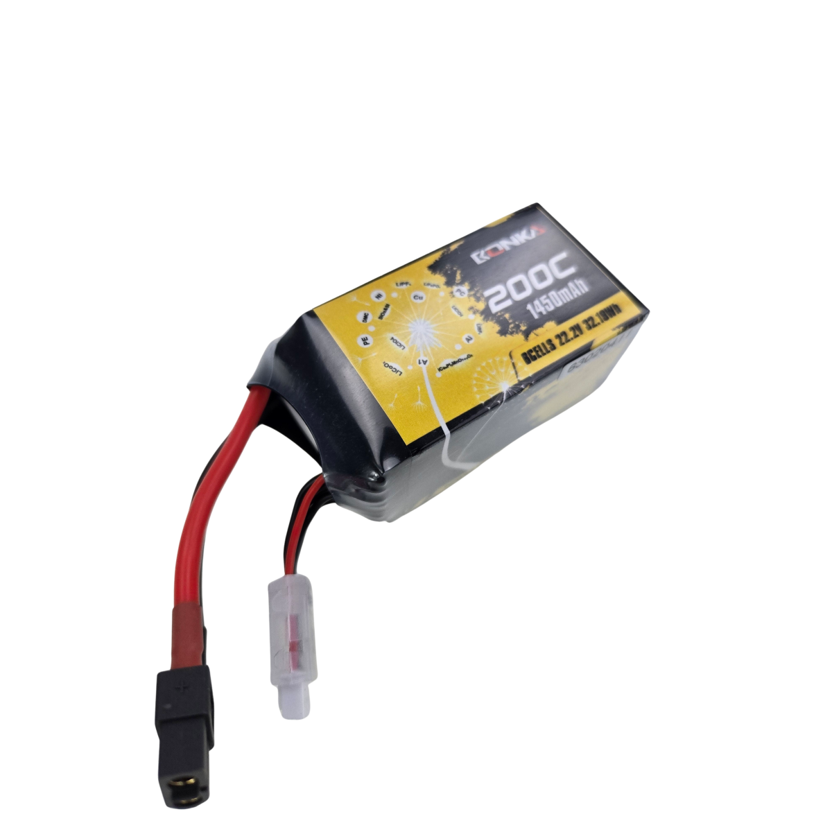 Bonka Lipo Akku1450mAh 22,2V 200C/400C FPV XT60