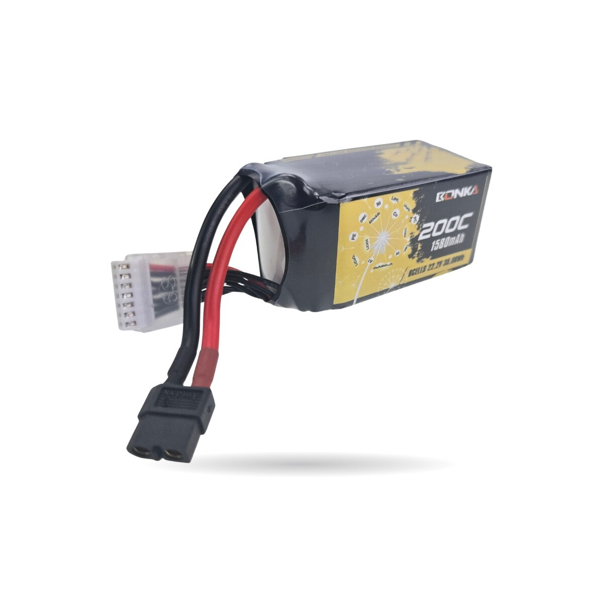 Bonka Lipo Akku1580mAh 22,2V 200C/400C FPV XT60