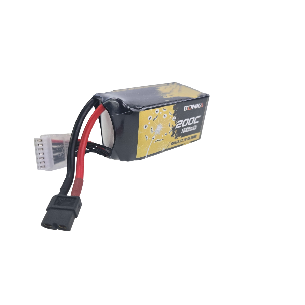 Bonka Lipo Akku1580mAh 22,2V 200C/400C FPV XT60