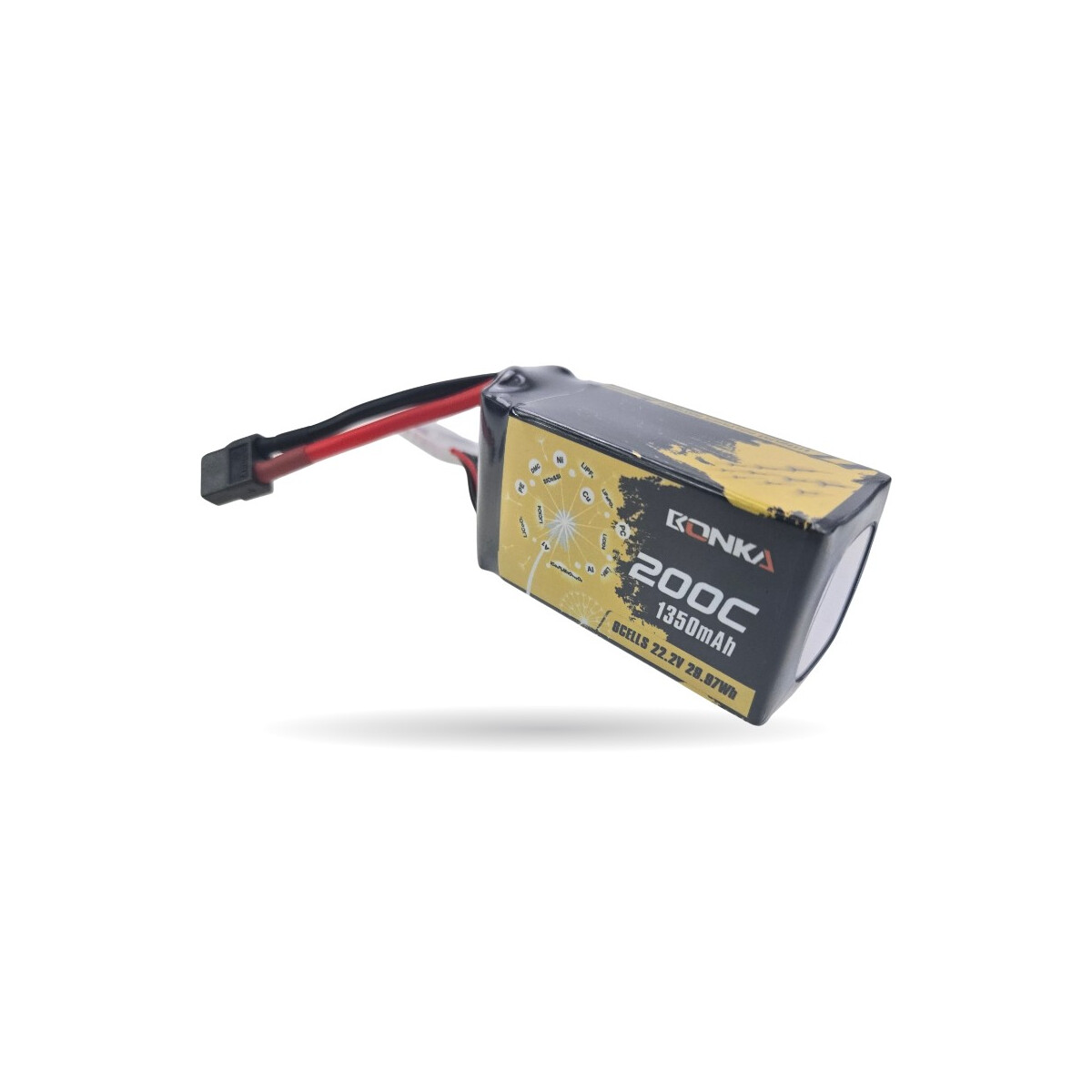 Bonka Lipo Akku1350mAh 22,2V 200C/400C FPV XT60