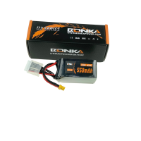 3x Bonka Lipo Akku 550mAh 22,2V 6S 80C/160C FPV Parcour XT30