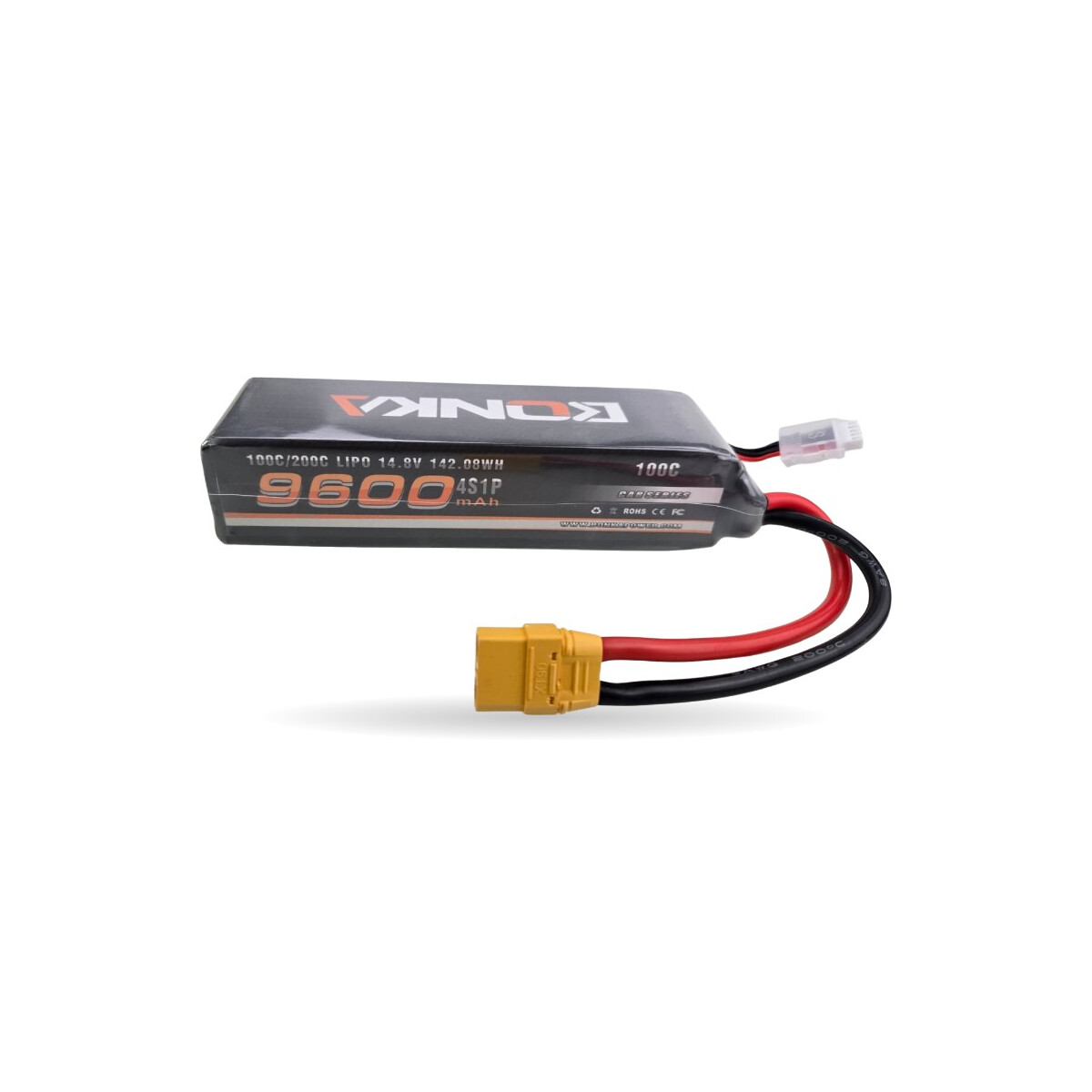 Bonka Lipo Akku  9600mAh 14,8V 100C  Softcase XT90